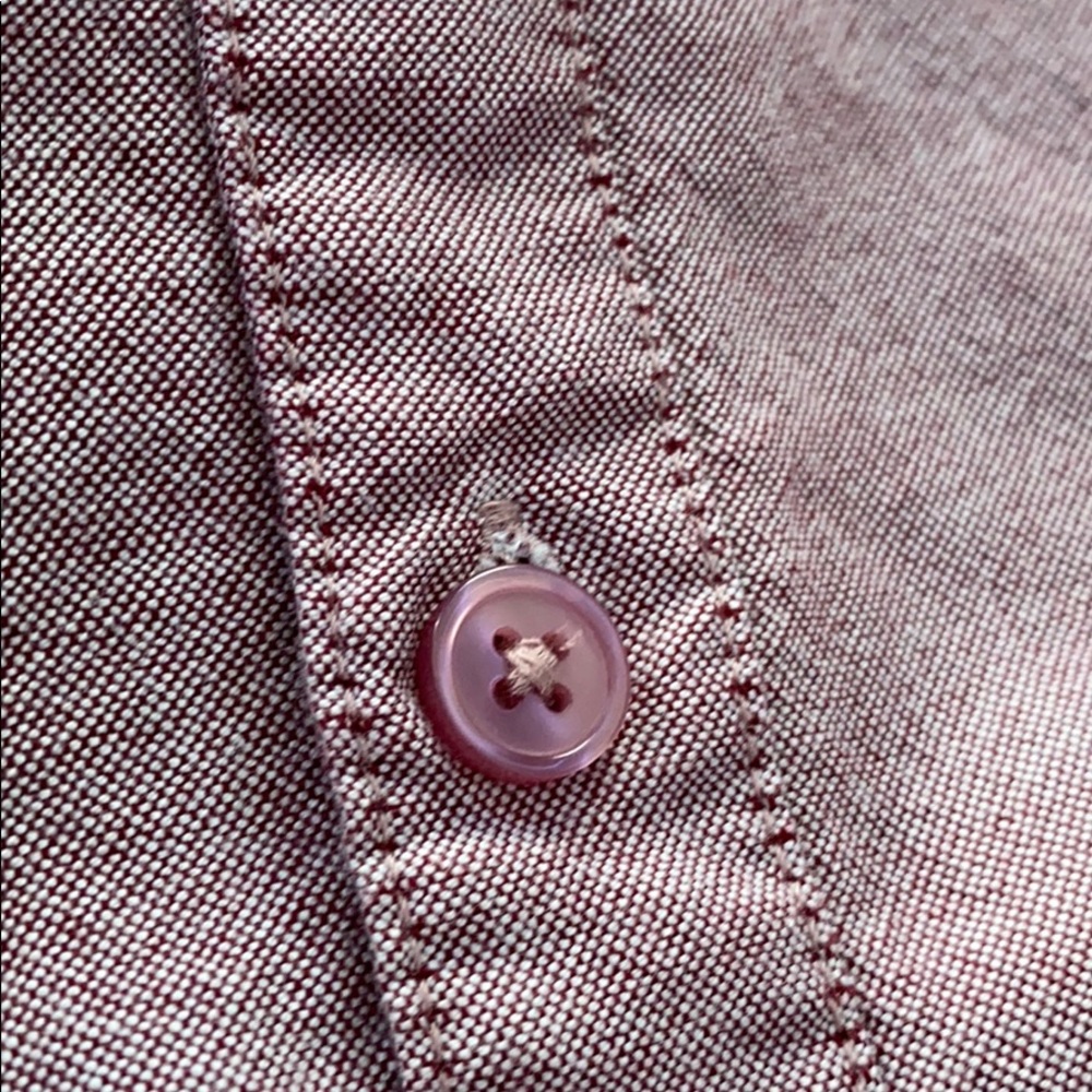 Retrofit Pink/Light Red Button Up - Picture 4 of 4